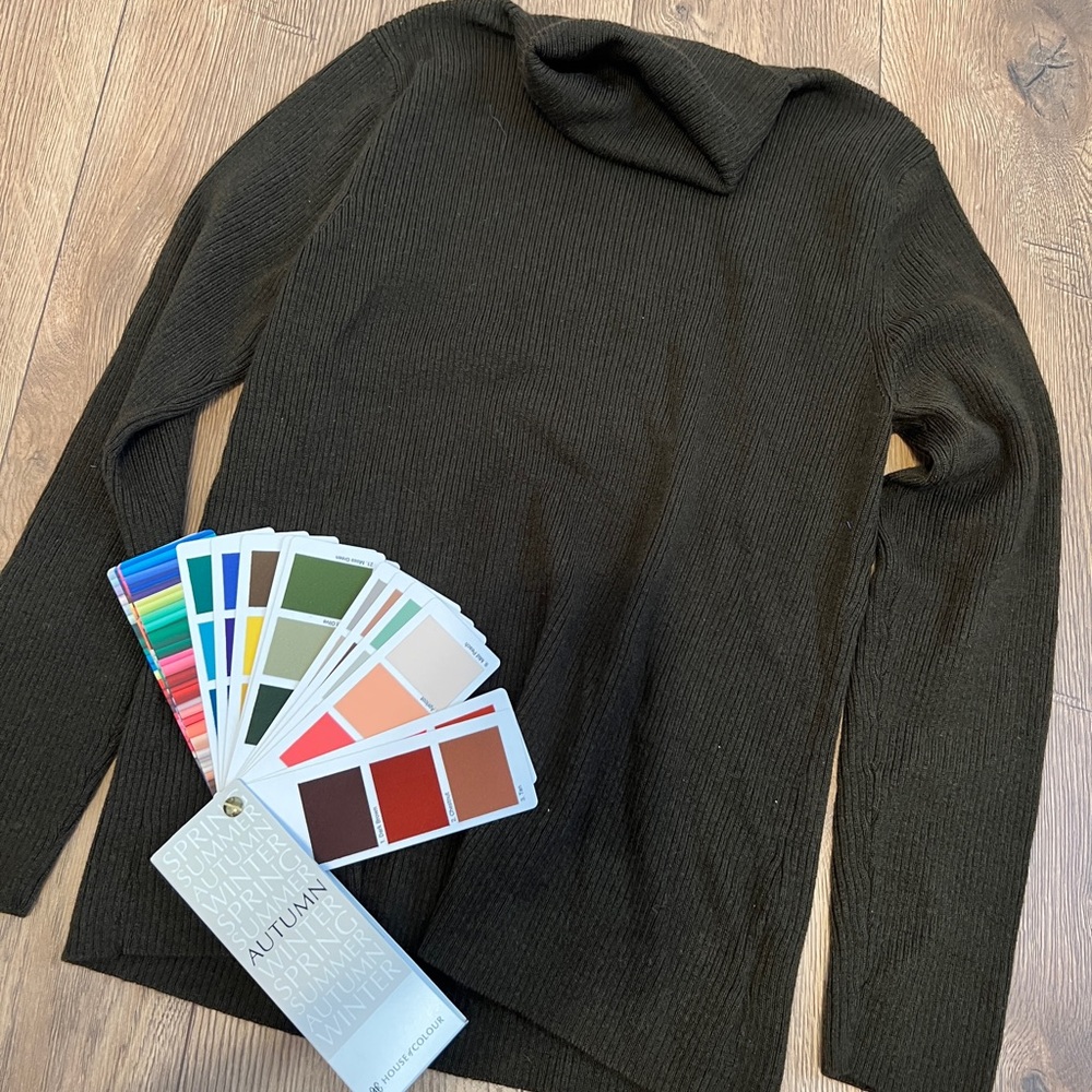 Dark Brown 100% Pure New Wool Turtleneck
